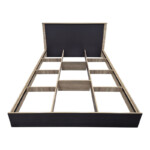 Κρεβάτι Athos pakoworld σε sonoma-ανθρακί απόχρωση 160x200εκ-383-000100