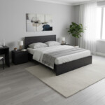 Κρεβάτι Athos pakoworld σε wenge απόχρωση 160x200εκ-383-000102