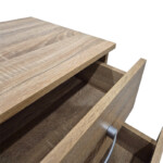 Κομοδίνο Athos pakoworld σε sonoma απόχρωση 48x40x41.5εκ-383-000103