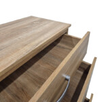 Συρταριέρα Athos pakoworld σε sonoma απόχρωση 80x40x79εκ-383-000108