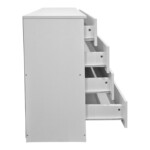 Συρταριέρα Athos pakoworld σε λευκή απόχρωση 80x40x79εκ-383-000109