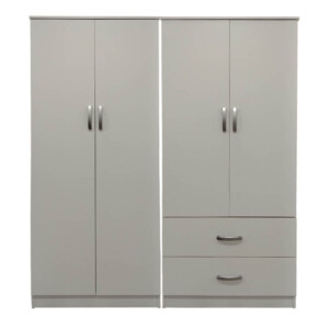 Ντουλάπα τετράφυλλη Lego pakoworld λευκή 160x42x180εκ-383-000179