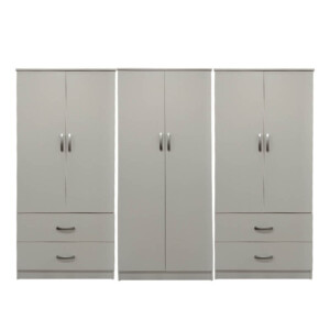 Ντουλάπα εξάφυλλη Lego pakoworld λευκή 240x42x180εκ-383-000180