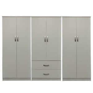 Ντουλάπα εξάφυλλη Lego I pakoworld λευκή 240x42x180εκ-383-000181