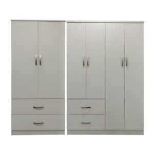 Ντουλάπα εξάφυλλη Lego pakoworld λευκή 200