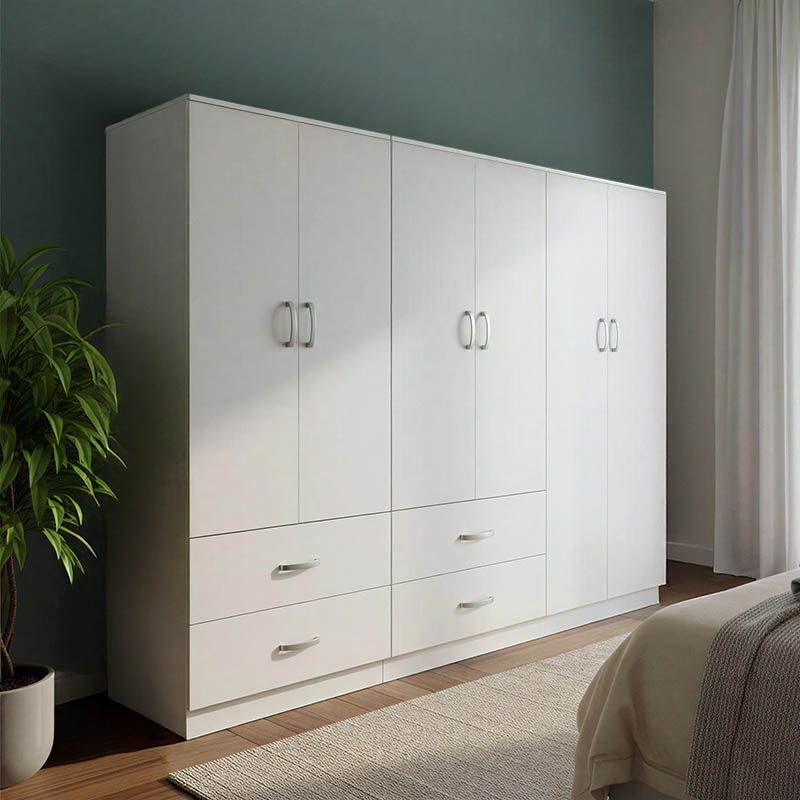 Ντουλάπα εξάφυλλη Lego pakoworld λευκή 200 Ντουλάπα εξάφυλλη Lego pakoworld λευκή 200