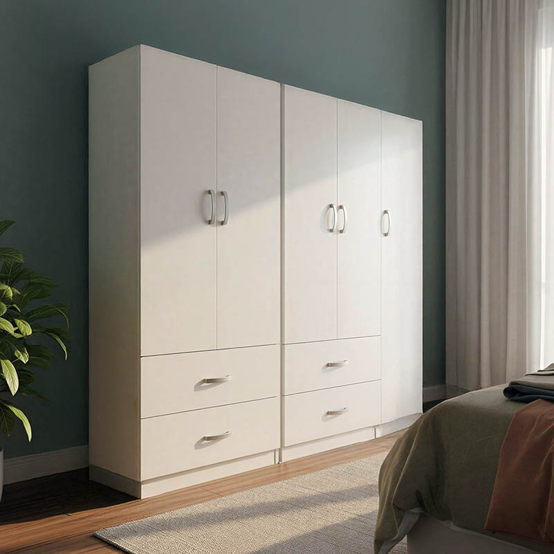 Ντουλάπα πεντάφυλλη Lego pakoworld λευκή 170x42x180εκ-383-000186 Ντουλάπα πεντάφυλλη Lego pakoworld λευκή 170x42x180εκ-383-000186