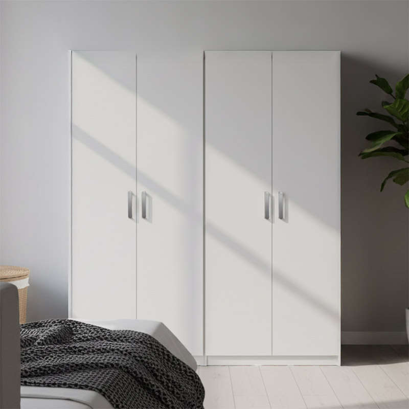 Ντουλάπα τετράφυλλη Lego Ι pakoworld λευκή 160x42x180εκ-383-000188 Ντουλάπα τετράφυλλη Lego Ι pakoworld λευκή 160x42x180εκ-383-000188