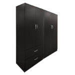 Ντουλάπα τετράφυλλη Athos pakoworld wenge 160x42x180εκ-383-000192