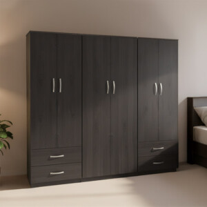 Ντουλάπα τετράφυλλη Lego pakoworld wenge 240x42x180εκ-383-000193