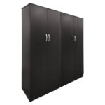 Ντουλάπα τετράφυλλη Athos Ι pakoworld wenge 160x42x180εκ-383-000198