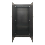 Ντουλάπα εξάφυλλη με πατάρι Athos I pakoworld wenge 240x42x240εκ-383-000253