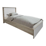 Σετ Κρεβατοκάμαρας Athos Sonoma Λευκό με Κρεβάτι 90x190εκ Σετ 2τεμ-383-000294