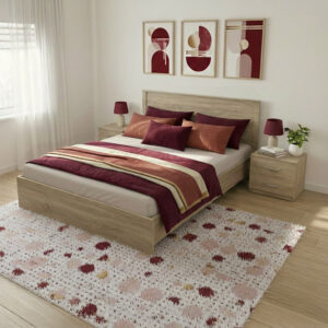 Σετ Κρεβατοκάμαρας Athos Sonoma με Κρεβάτι 160x200εκ Σετ 3τεμ-383-000310