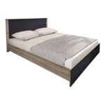 Σετ Κρεβατοκάμαρας Athos Sonoma Ανθρακί με Κρεβάτι 160x200εκ Σετ 3τεμ-383-000313