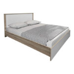 Σετ Κρεβατοκάμαρας Athos Sonoma Λευκό με Κρεβάτι 160x200εκ Σετ 3τεμ-383-000314