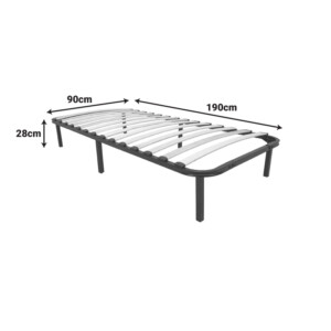 Σομιές μεταλλικός Amaso pakoworld σε μαύρη απόχρωση 90x190x28εκ-386-000002