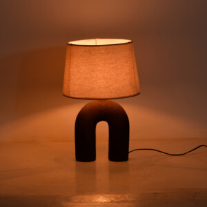 Επιτραπέζιο φωτιστικό Archo Inart Ε27 κεραμικό σε γκρι antique-μπεζ απόχρωση Φ30x45εκ-387-000009