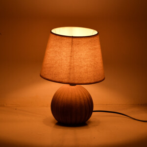 Επιτραπέζιο φωτιστικό Melanie Inart Ε14 κεραμικό σε γκρι antique- μπεζ απόχρωση Φ22x30εκ-387-000015