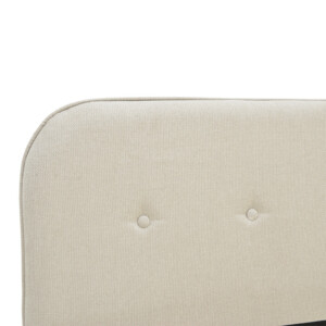 Κρεβάτι LumiLux pakoworld ύφασμα σε μπεζ απόχρωση 100x200εκ-388-000025