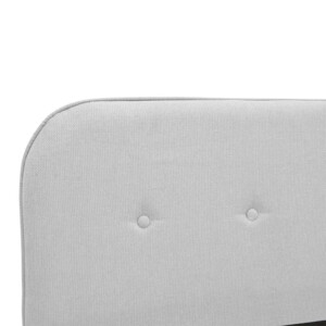 Κρεβάτι LumiLux pakoworld ύφασμα σε γκρι απόχρωση 100x200εκ-388-000026