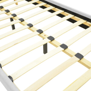 Κρεβάτι LumiLux pakoworld ύφασμα σε γκρι απόχρωση 100x200εκ-388-000026