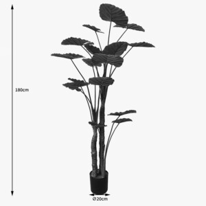 Διακοσμητικό φυτό σε γλάστρα Taro Plant Inart πράσινο Φ90x180εκ-391-000015