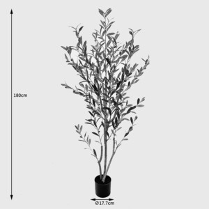 Διακοσμητικό φυτό σε γλάστρα Olia Inart πράσινο 65x55x180εκ-391-000028