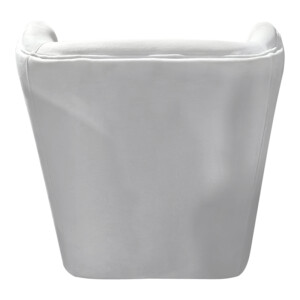 Πολυθρόνα Regalo pakoworld βελούδο σε λευκή απόχρωση 75x88x85εκ-392-000008