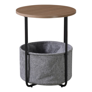 Βοηθητικό τραπέζι Fredami pakoworld sonoma Φ40x50εκ-395-000002