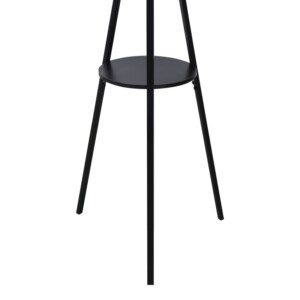 Καλόγερος Denner pakoworld μέταλλο σε μαύρη απόχρωση 48.5x48.5x180εκ-395-000005