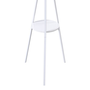 Καλόγερος Denner pakoworld μέταλλο σε λευκή απόχρωση 48.5x48.5x180εκ-395-000006