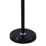 Καλόγερος Sinem pakoworld μέταλλο σε μαύρη-φυσική απόχρωση Φ30x175εκ-395-000009