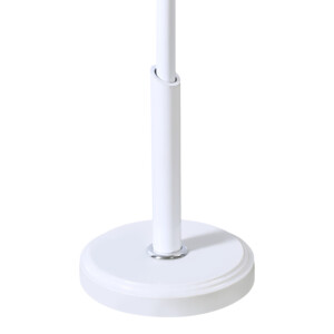 Καλόγερος Portu pakoworld μέταλλο σε λευκή-φυσική απόχρωση Φ30x170εκ-395-000017