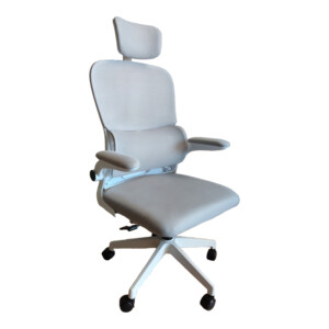 Καρέκλα γραφείου Recko pakoworld ύφασμα mesh σε γκρι απόχρωση 56x62x116-125εκ-406-000004