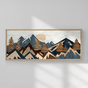 Πίνακας Kalef pakoworld με ψηφιακή εκτύπωση και πλαίσιο 120x2x50εκ-409-000081