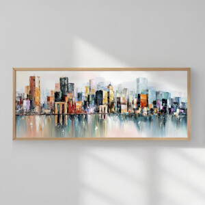 Πίνακας Teria pakoworld με ψηφιακή εκτύπωση και πλαίσιο 70x2x33εκ-409-000108