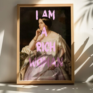 Πίνακας Richy pakoworld με ψηφιακή εκτύπωση και πλαίσιο 70x2x50εκ-409-000116