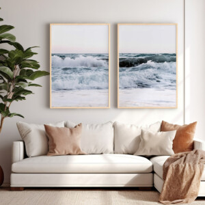 Πίνακας Kaleria pakoworld δίπτυχος με ψηφιακή εκτύπωση και πλαίσιο 33x1.5x48εκ-409-000161