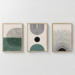 Πίνακας Kertia pakoworld τρίπτυχος με ψηφιακή εκτύπωση και πλαίσιο 33x1.5x48εκ-409-000173