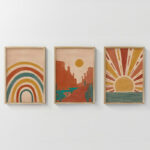 Πίνακας Jecko pakoworld τρίπτυχος με ψηφιακή εκτύπωση και πλαίσιο 33x1.5x48εκ-409-000179