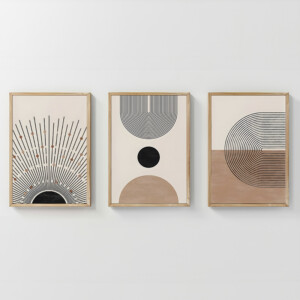 Πίνακας Lagon pakoworld τρίπτυχος με ψηφιακή εκτύπωση και πλαίσιο 33x1.5x48εκ-409-000183