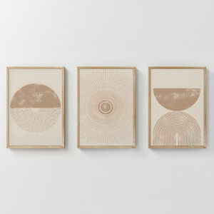 Πίνακας Varenzy pakoworld τρίπτυχος με ψηφιακή εκτύπωση και πλαίσιο 33x1.5x48εκ-409-000185