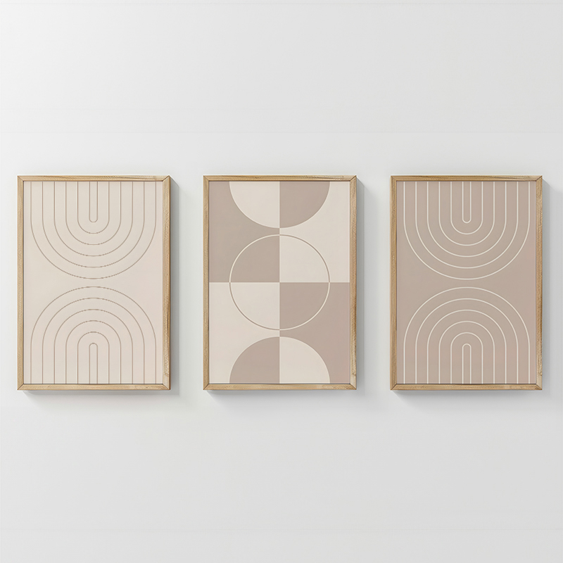 Πίνακας Zenzia  pakoworld τρίπτυχος με ψηφιακή εκτύπωση και πλαίσιο 33x1.5x48εκ-409-000193