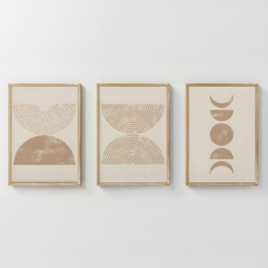 Πίνακας Klipen  pakoworld τρίπτυχος με ψηφιακή εκτύπωση και πλαίσιο 33x1.5x48εκ-409-000198