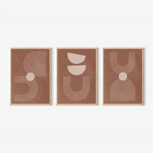 Πίνακας Banba  pakoworld τρίπτυχος με ψηφιακή εκτύπωση και πλαίσιο 33x1.5x48εκ-409-000206