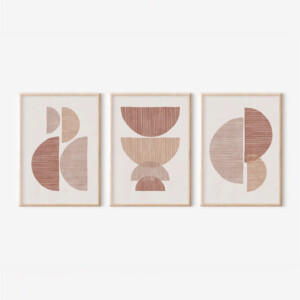 Πίνακας Peria  pakoworld τρίπτυχος με ψηφιακή εκτύπωση και πλαίσιο 33x1.5x48εκ-409-000220