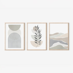 Πίνακας Werda pakoworld τρίπτυχος με ψηφιακή εκτύπωση και πλαίσιο 33x1.5x48εκ-409-000225