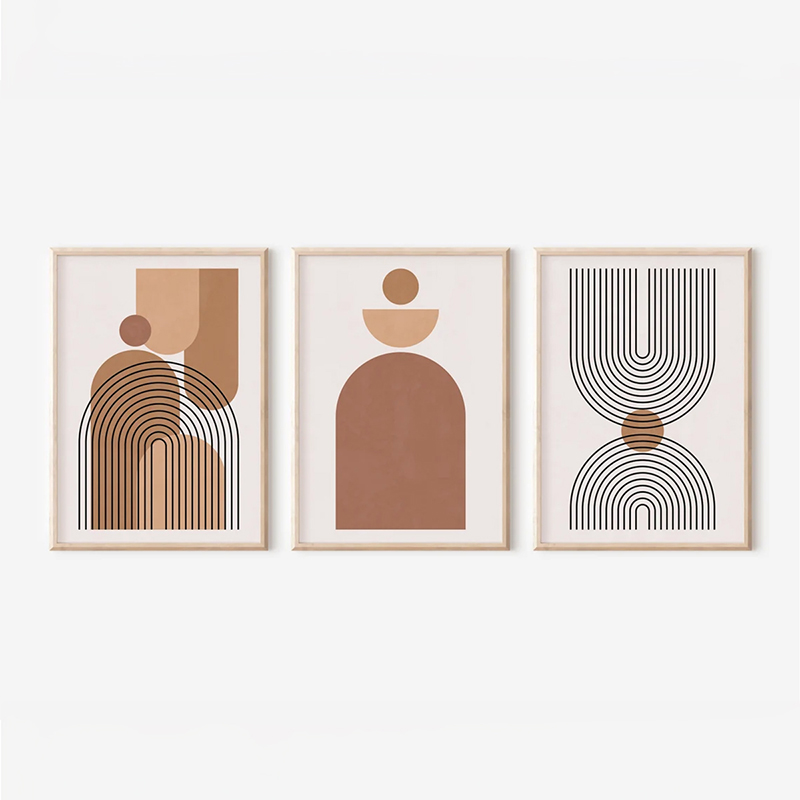 Πίνακας Rexion  pakoworld τρίπτυχος με ψηφιακή εκτύπωση και πλαίσιο 33x1.5x48εκ-409-000227