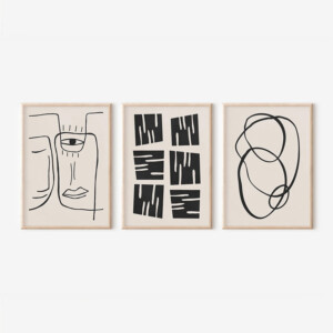 Πίνακας Lumora pakoworld τρίπτυχος με ψηφιακή εκτύπωση και πλαίσιο 33x1.5x48εκ-409-000228